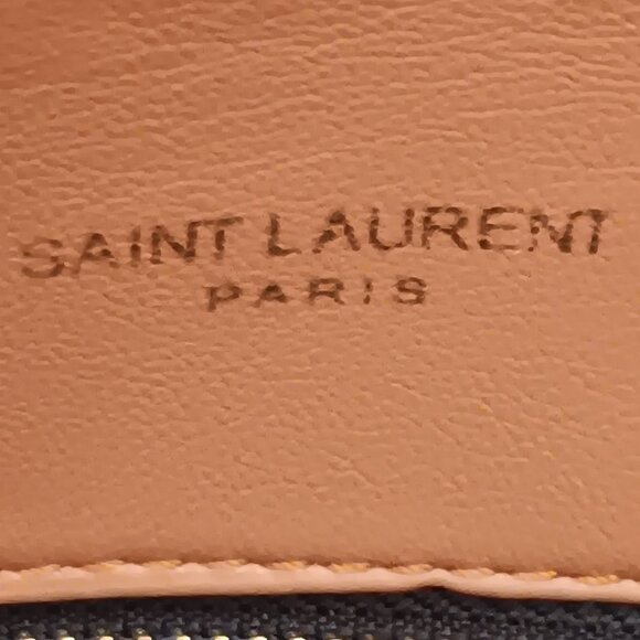 Yves Saint Laurent Brown Quilted Leather Shoulder Bag and Black Wallet - Picture 5 of 8